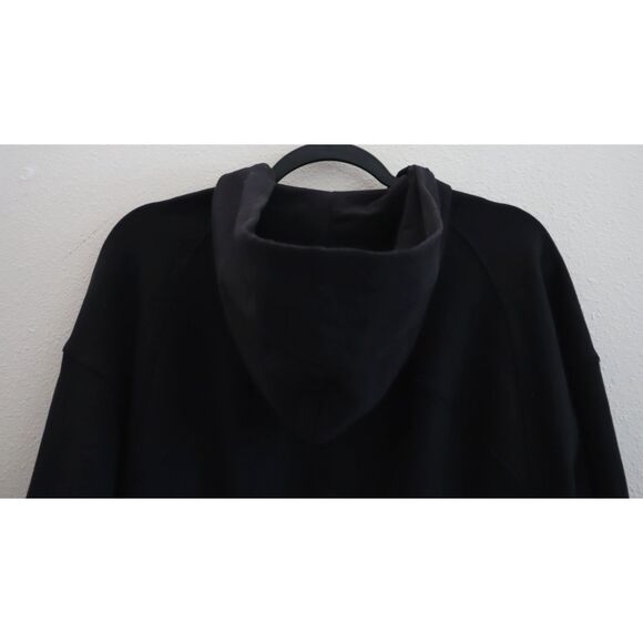 Lululemon W3ECTS Women's Sz 8 Black Hugged-Waist Cotton Zip Hoodie - Picture 3 of 16